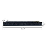 FJGEAR SM4K108 8 Ports HDMI Splitter 4K HD Audio And Video Splitter EU Plug, SM4K108